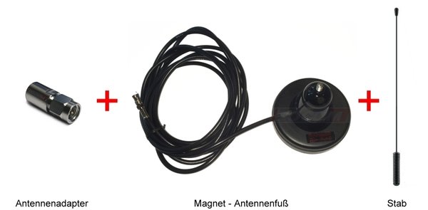 VHF Magnetantenne komplett für Vertex VX231, 261,264